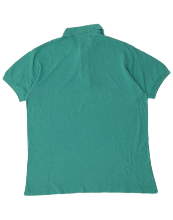 Polo Lacoste para hombre talla 4 mediano algodón turquesa
