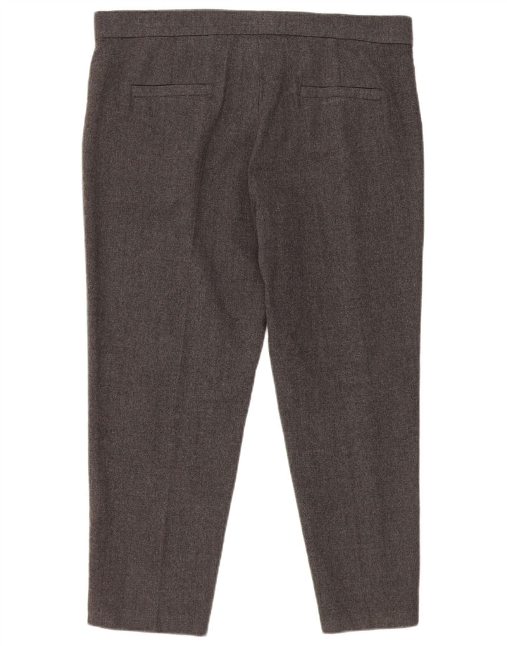 Escada Pantalón Capri para Mujer EU 40 Medium W34 L23 Lana Gris