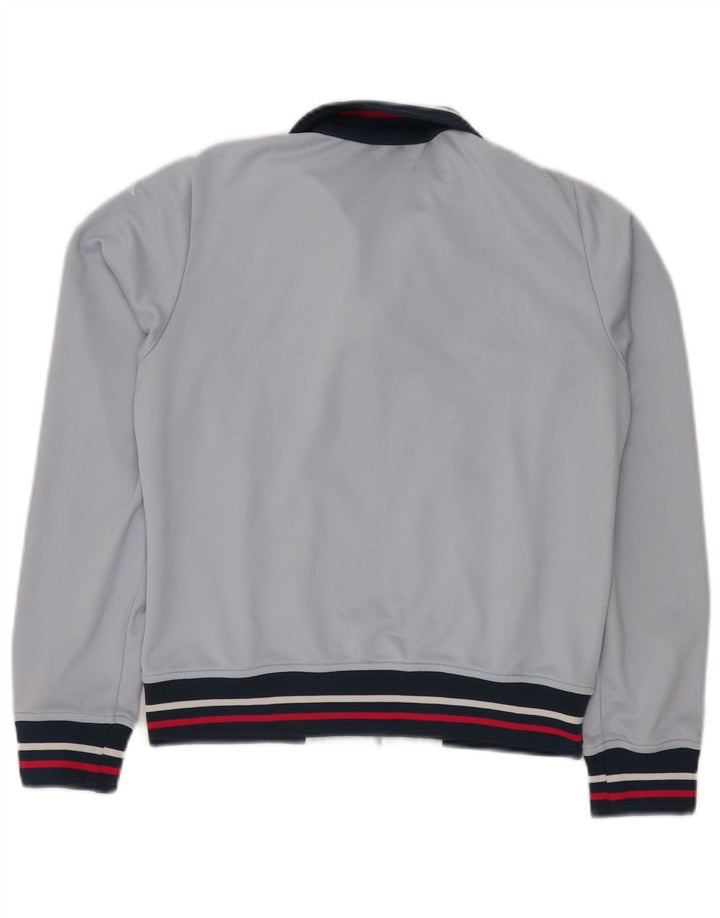 KAPPA Chaqueta de chándal para mujer UK 40 Grande Azul Colorblock Poliéster