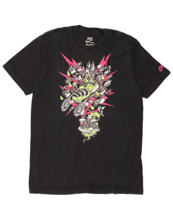 Nike Camiseta gráfica de ajuste estándar para hombre UK 38/40 Medium Black