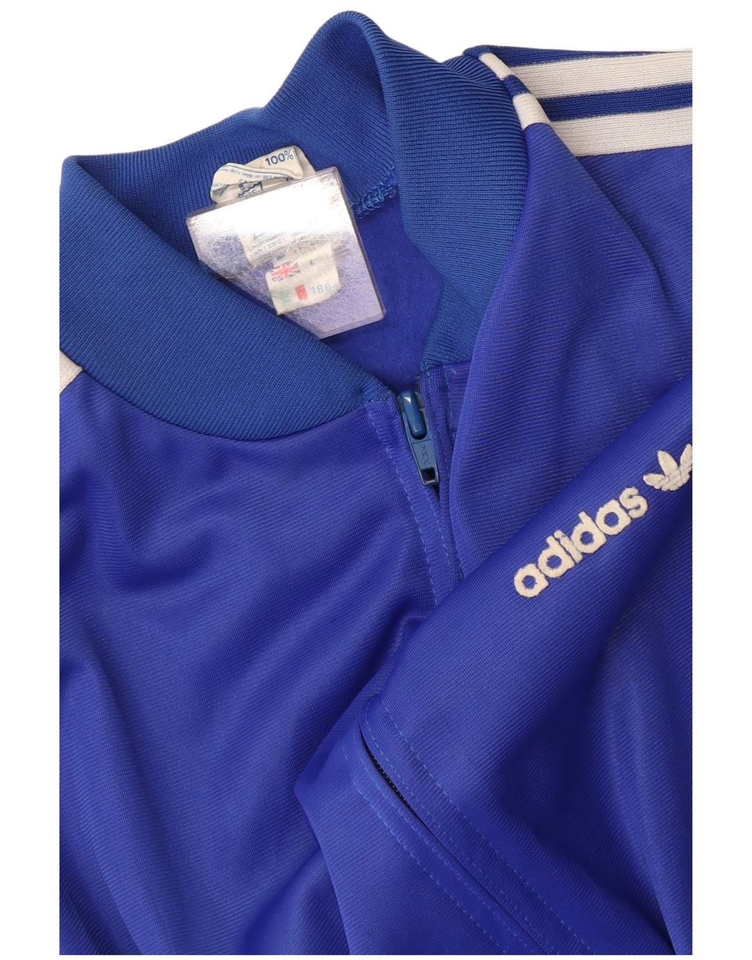 Adidas Hombre Chándal Top Chaqueta Grande Azul Poliéster