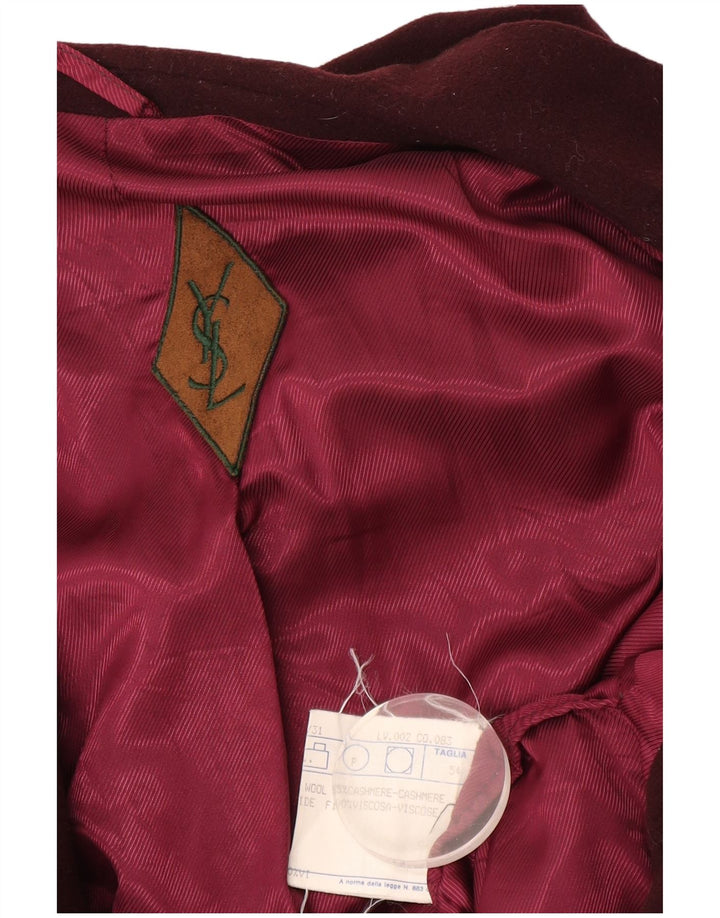 Yves Saint Laurent Chaqueta blazer de 2 botones para hombre IT 54 2XL Lana burdeos