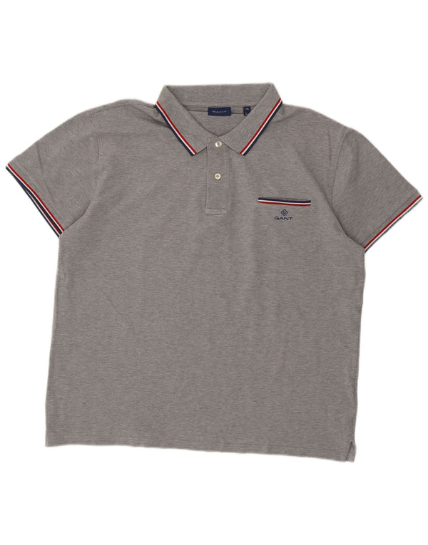 Gant Polo Hombre 2XL Algodón Gris
