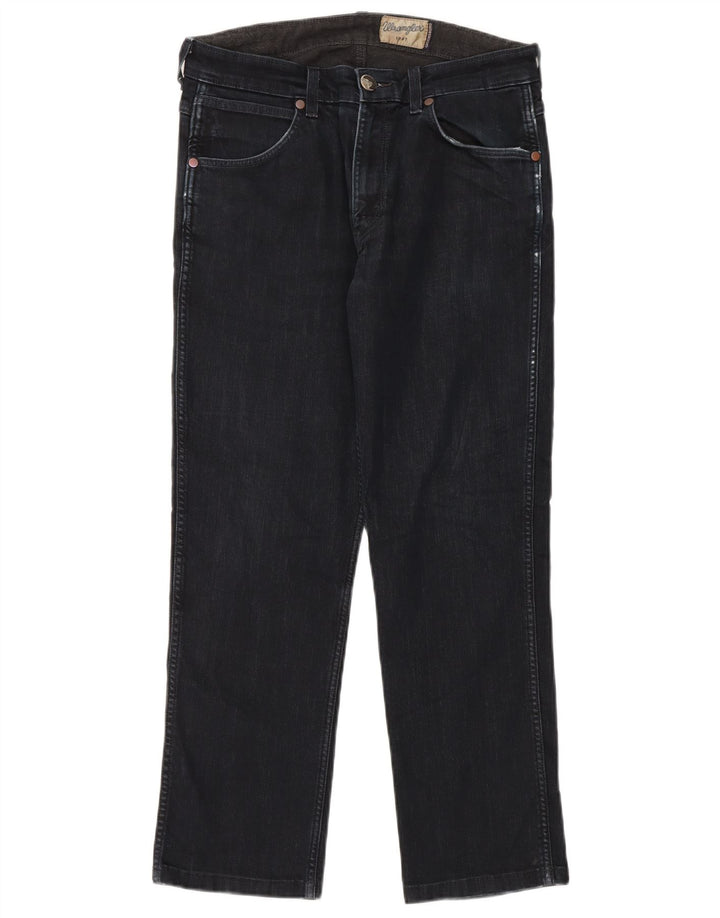 Wrangler Vaqueros rectos para hombre W32 L28 Algodón negro
