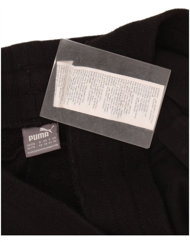 PUMA Pantalones de chándal para mujer Joggers UK 46 Large Black Cotton