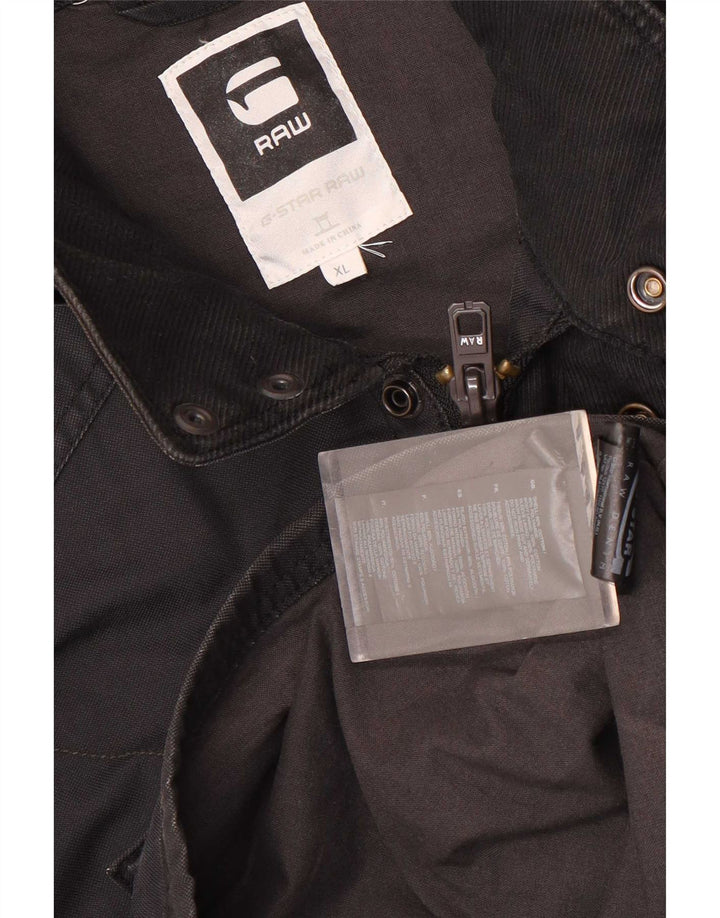 G-Star Chaqueta utilitaria para hombre UK 42 XL Algodón negro