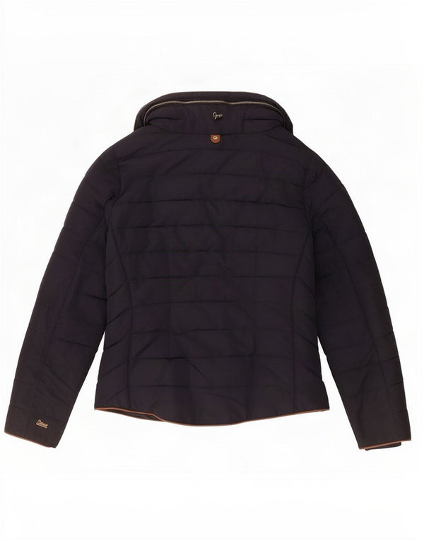 Marks & Spencer Chaqueta acolchada con capucha para mujer UK 42 Medium Azul marino