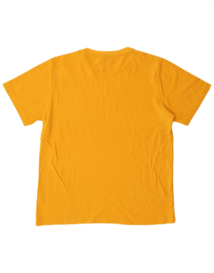 Camiseta Lacoste para hombre talla superior 4 algodón amarillo mediano
