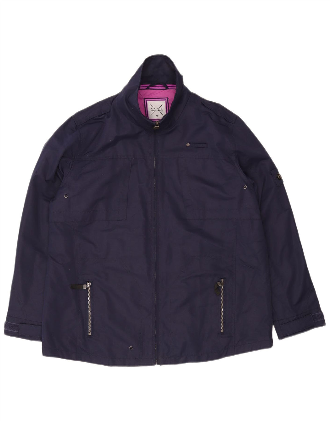 PACO Chaqueta militar para mujer ES 40 XL Poliéster azul marino