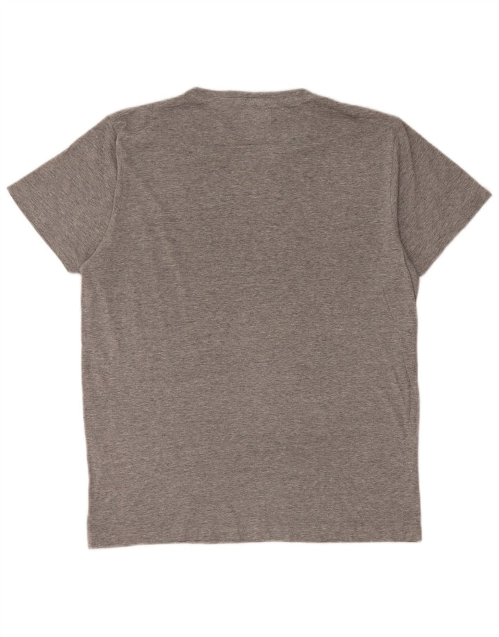 Jack & Jones - Camiseta gráfica para hombre, talla grande, gris
