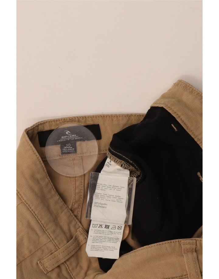 Pantalones cortos chinos a medida Rip Curl para hombre W30 Algodón beige medio