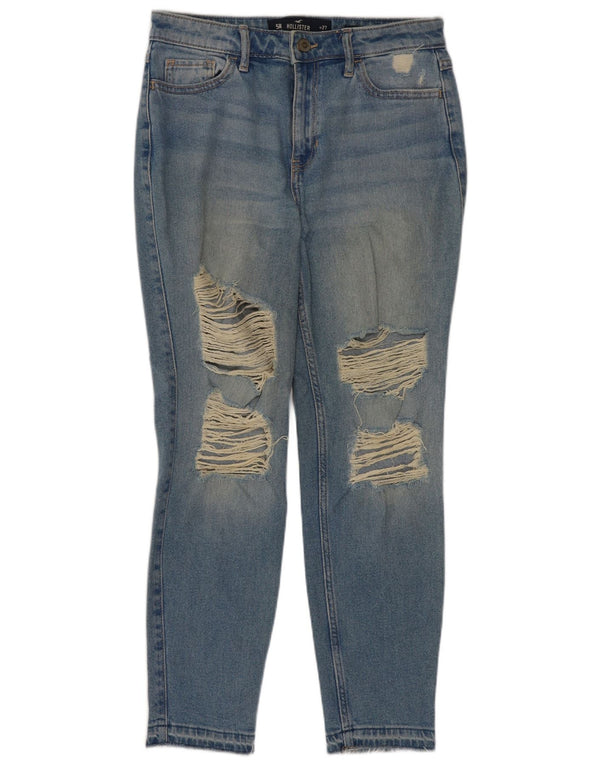 Hollister Jeans ajustados de talle alto para mujer US 5 Small W27 L26 Algodón azul