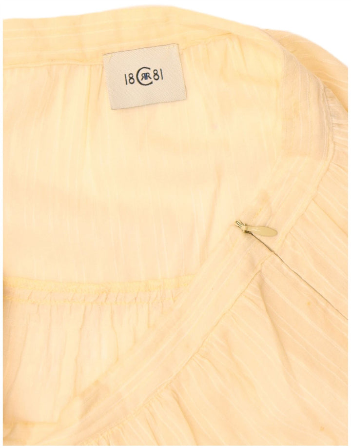 Cerruti 1881 Falda Acampanada Transparente para Mujer W30 Rayas Beige Medianas