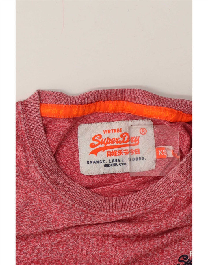 Superdry Camiseta para Hombre Top XS Rojo Moteado
