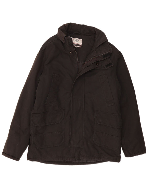 WEST SCOUT Chaqueta cortavientos para hombre UK 40 Grande Algodón negro