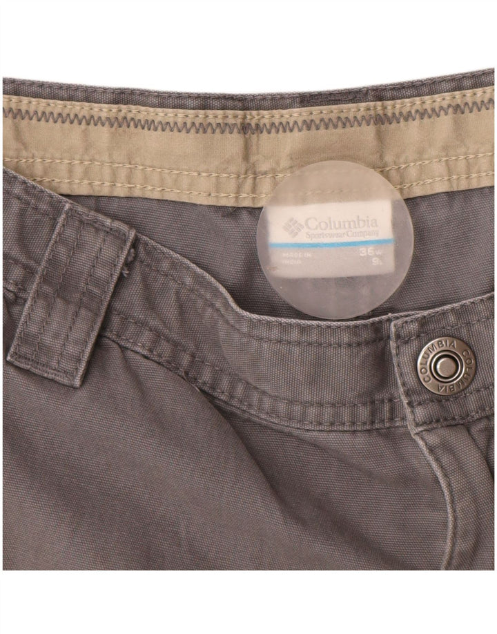 Columbia Pantalones cortos cargo Omni-Shield para hombre W36 Algodón gris grande