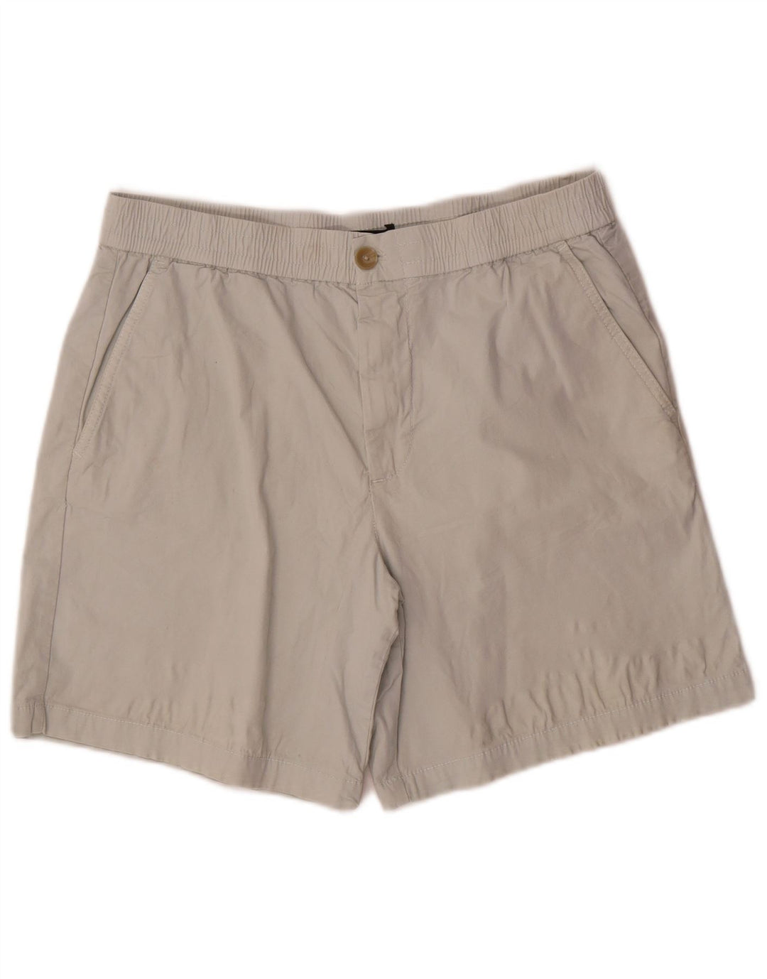 Zara Mens Chino Shorts Grande W34 Algodón Gris