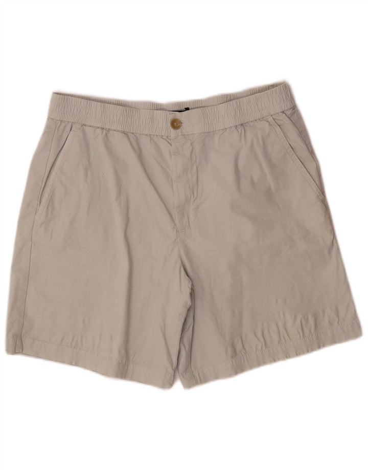 Zara Mens Chino Shorts Grande W34 Algodón Gris