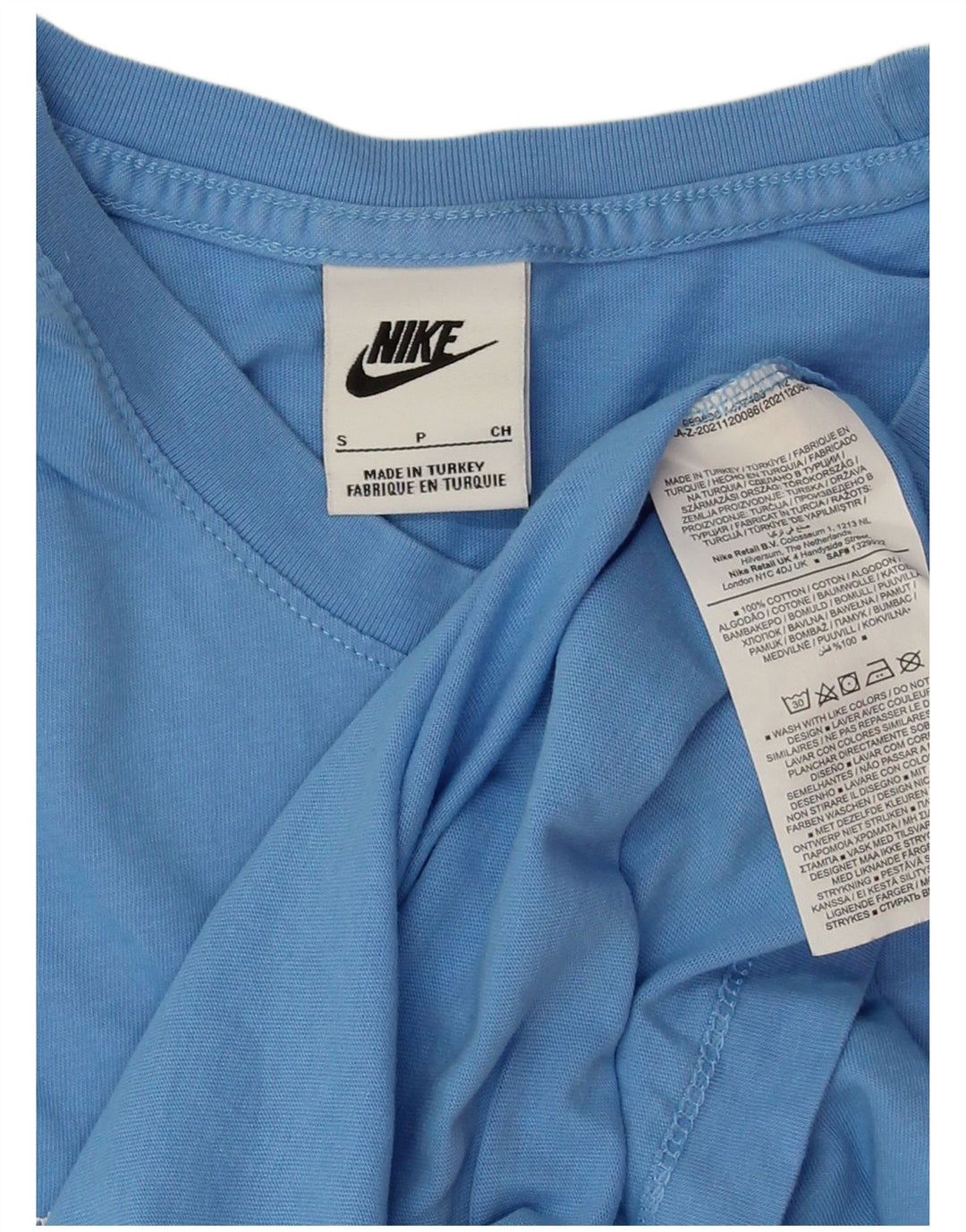 Nike - Camiseta gráfica para hombre, talla pequeña, algodón azul