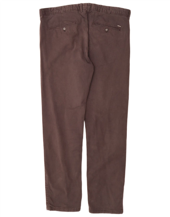 Woolrich Pantalón chino recto para hombre W38 L32 Algodón gris