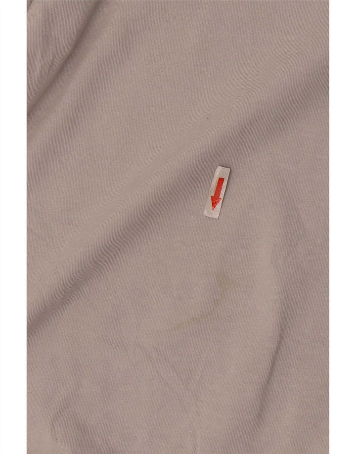 Zara Hombre Camiseta Top Algodón Gris Medio