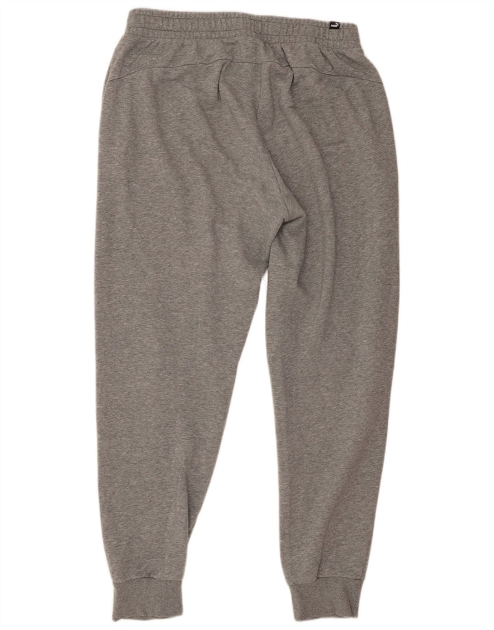 PUMA Pantalones de chándal para hombre Joggers Large Grey Cotton