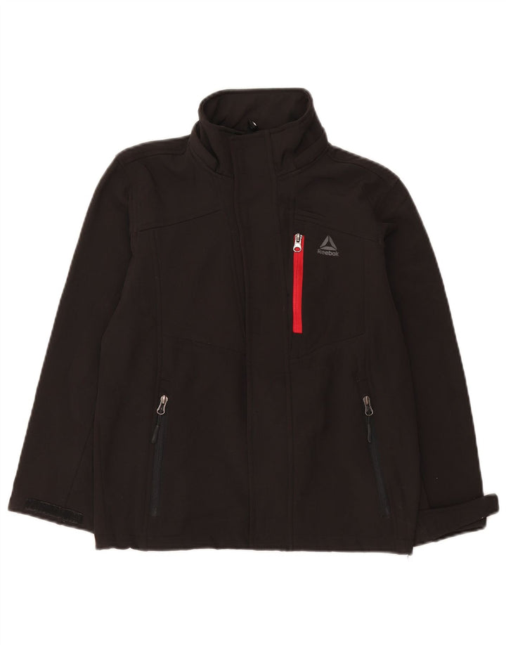 Reebok Chaqueta Cortavientos para Niños 7-8 Años Small Negro Poliéster