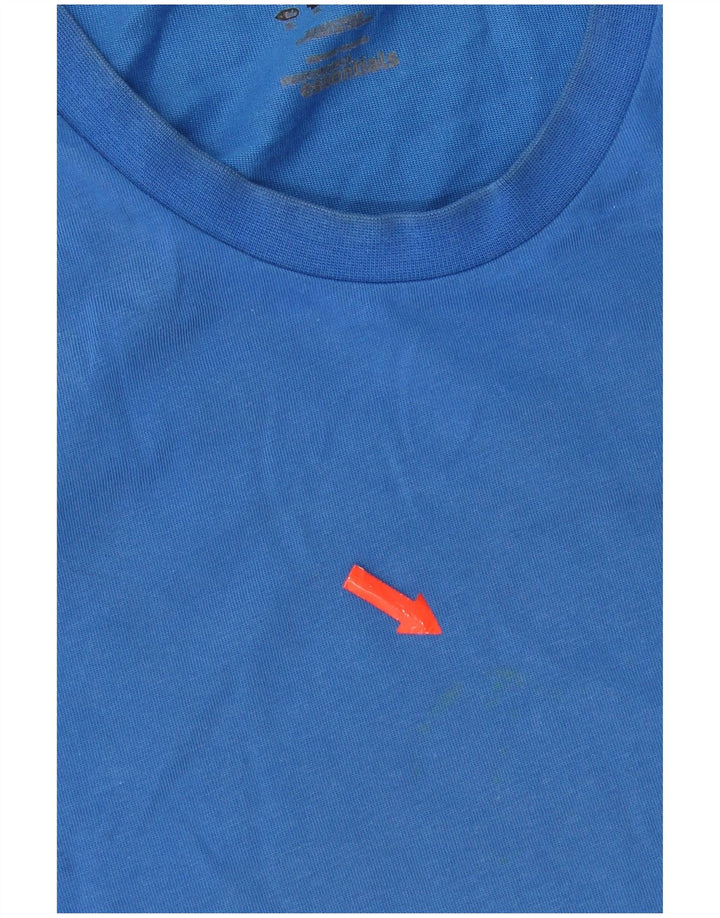 Adidas Hombre Camiseta Top XL Azul Algodón