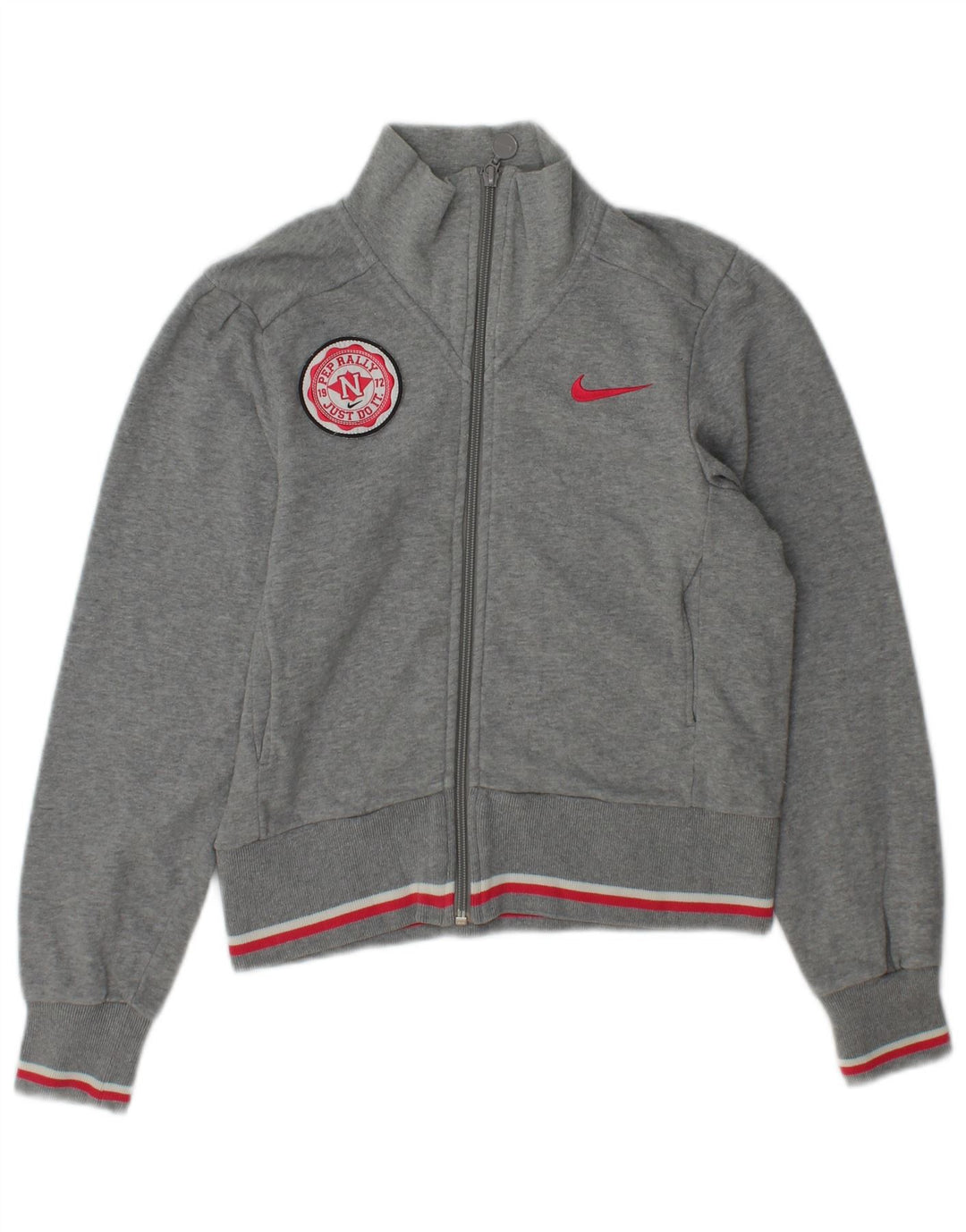 Nike Chaqueta de chándal para mujer UK 6/8 XS Gris Algodón