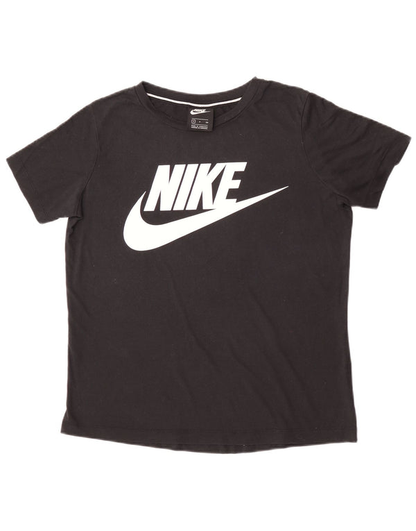 Nike Camiseta gráfica para mujer Top UK 10 Small Black