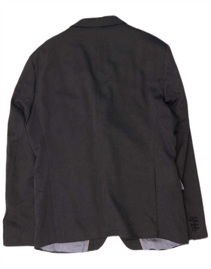 Zara Chaqueta Blazer De 2 Botones Para Hombre EU 54 XL Poliéster Azul Marino