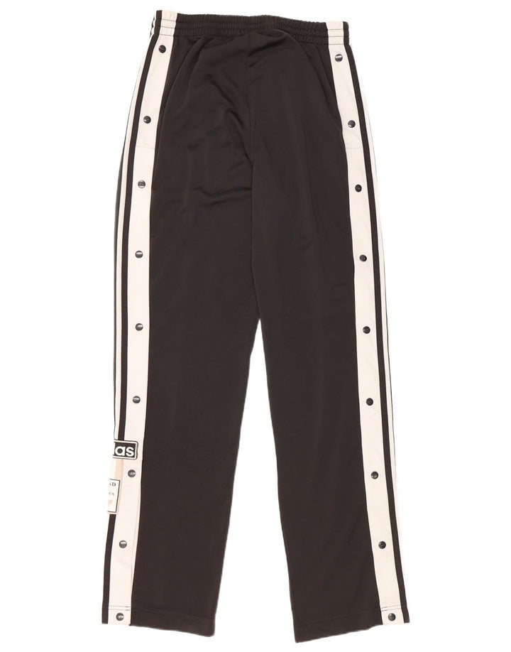 ADIDAS Pantalones de chándal gráficos para mujer UK 10 Small Black Colourblock