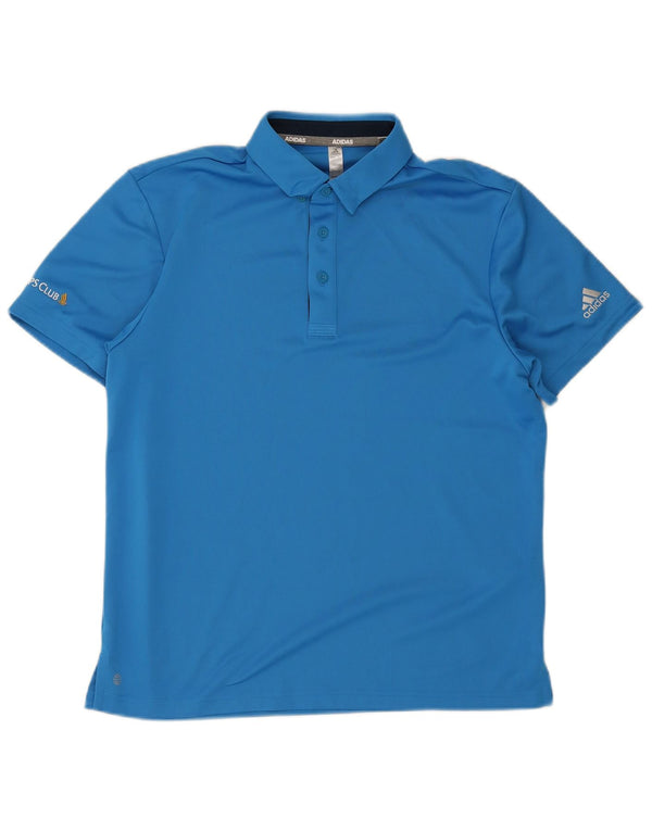 Polo Adidas Hombre Grande Poliéster Azul