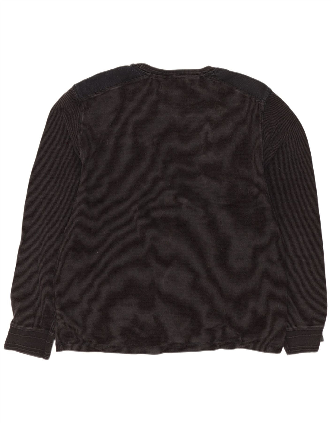 Calvin Klein Jeans Hombre Top Manga Larga Grande Algodón Negro