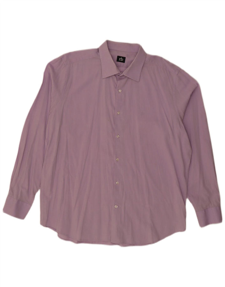 Roccobarocco Camisa Hombre Talla 45 18 2XL Púrpura