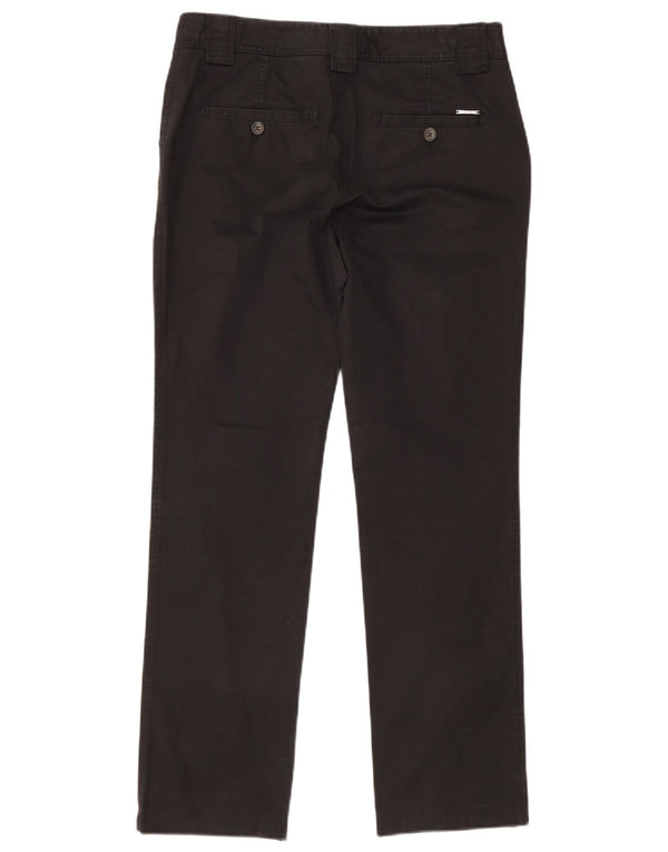 Massimo Dutti Pantalón Chino Recto Mujer EU 40 Medium W30 L30 Negro
