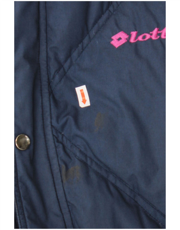 Lotto Chaqueta Acolchada Reversible para Hombre UK 36 Small Poliéster Azul Marino