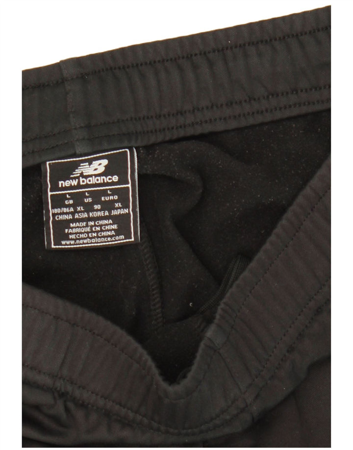 New Balance - Pantalón de chándal para hombre, talla grande, color negro