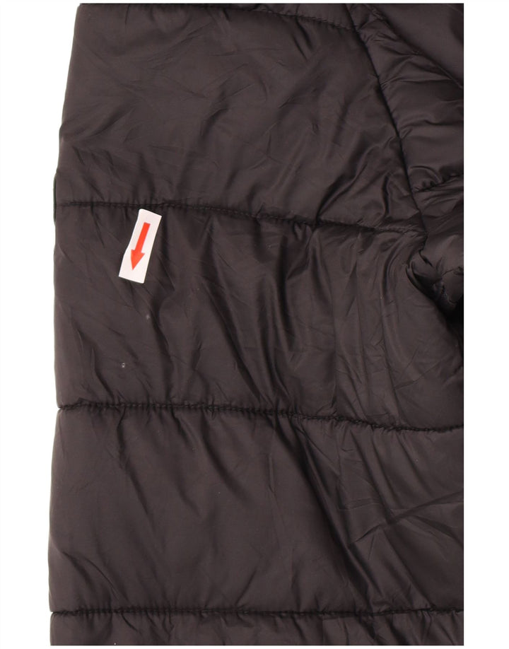 Barbour Chaqueta Acolchada Con Capucha Para Mujer UK 44 Grande Poliamida Negra