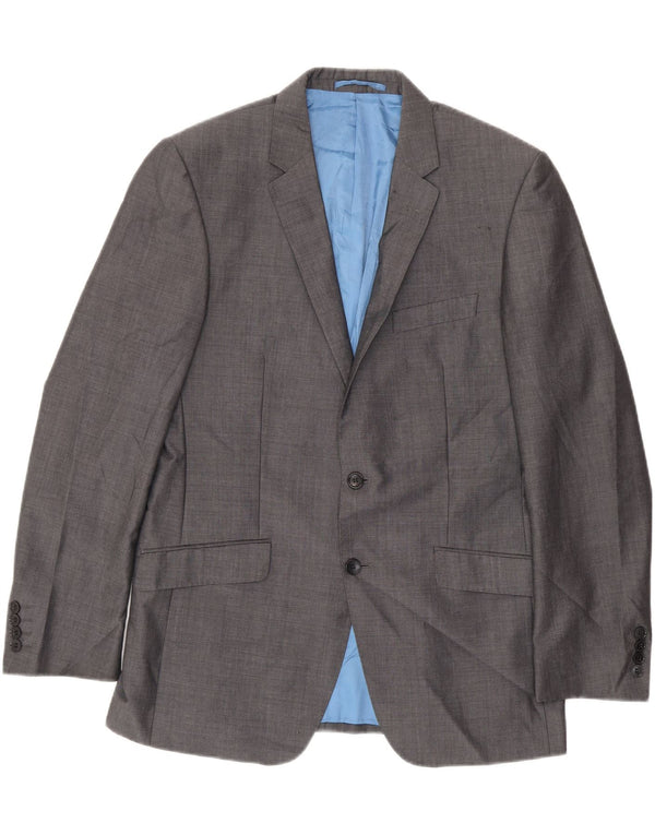 MARKS & SPENCER Chaqueta tipo blazer con 2 botones y autógrafo para hombre UK 40 Gris medio