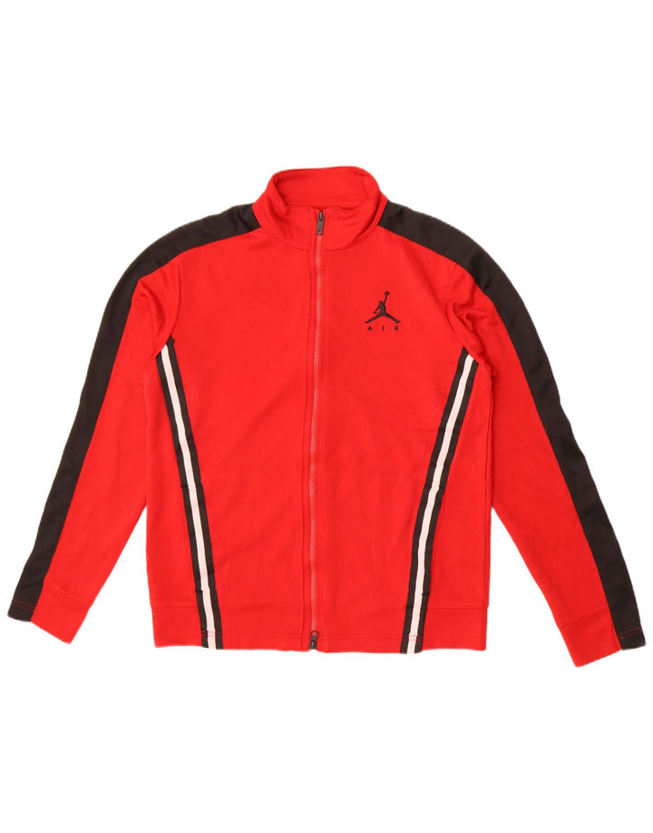 Jordan Chaqueta de chándal para niño 12-13 años XL Rojo Colorblock Poliéster