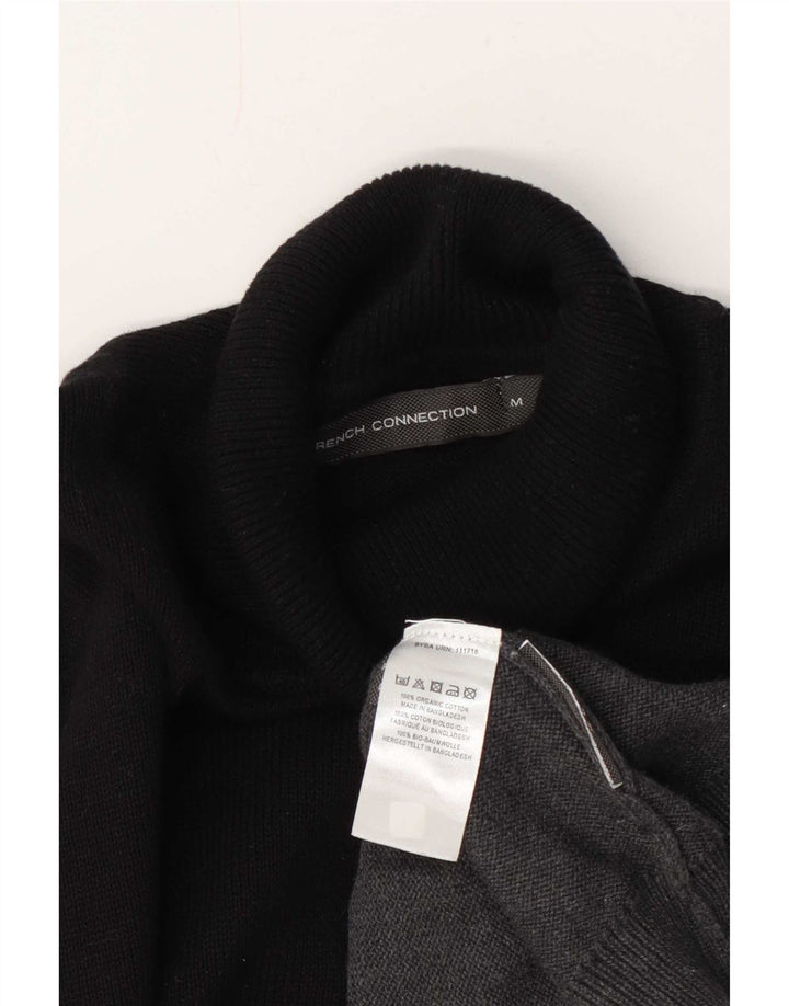 French Connection Suéter tipo jersey con cuello vuelto para mujer UK 44 Gris medio