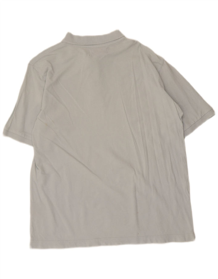 Polo Kappa Hombre Grande Azul Algodón