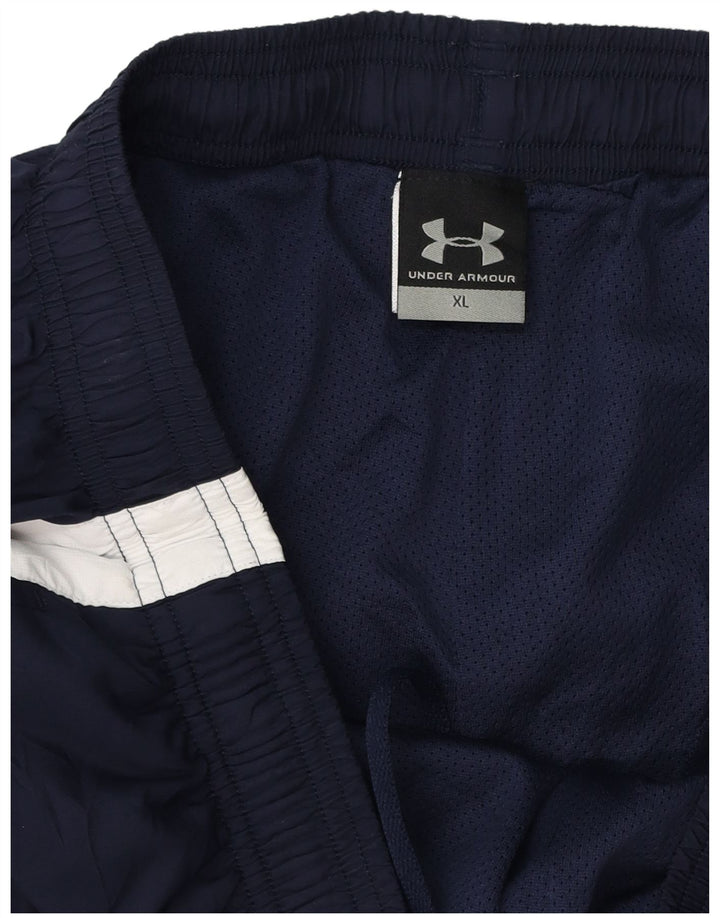 Under Armour Pantalón de chándal para hombre XL Azul marino Colorblock Poliéster