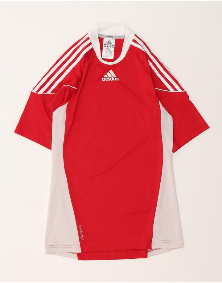 Adidas Hombre Climacool Camiseta Top XS Rojo Colorblock Poliéster