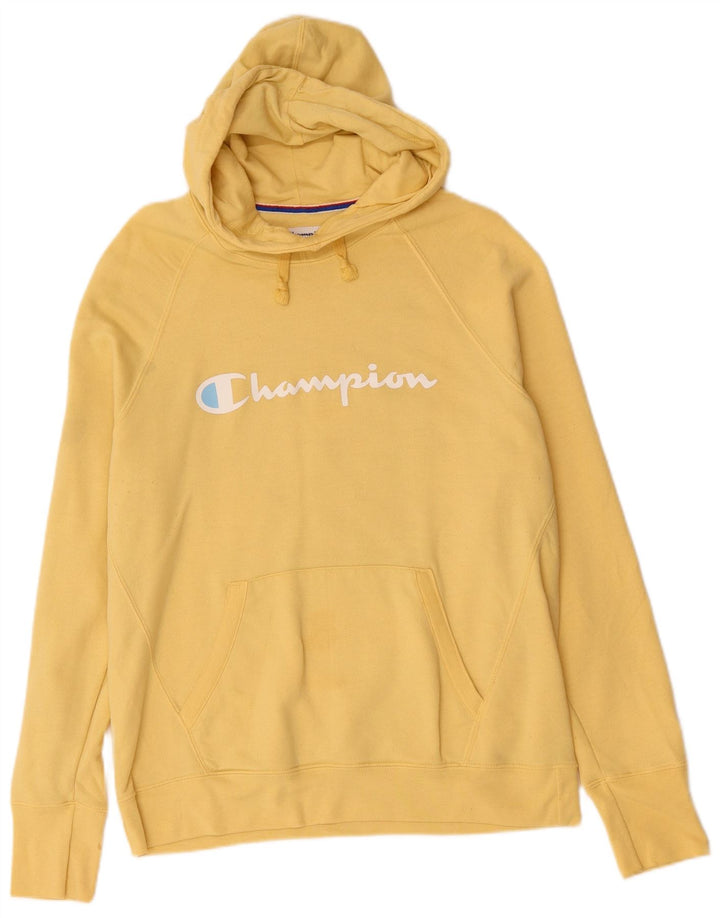 Champion Sudadera Con Capucha Gráfica Para Hombre Jersey Grande De Poliéster Amarillo