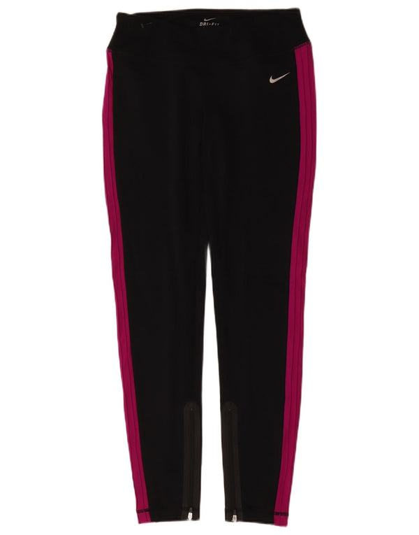 Nike Leggings Dri Fit para mujer UK 8 Small Negro Colorblock