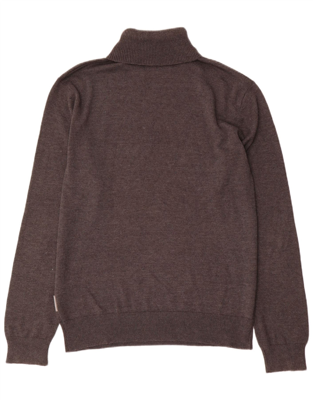 French Connection Jersey con cuello vuelto para hombre, talla grande, algodón marrón