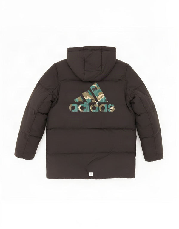 Adidas Boys Manchester United Abrigo acolchado con capucha y gráfico 11-12 años Negro