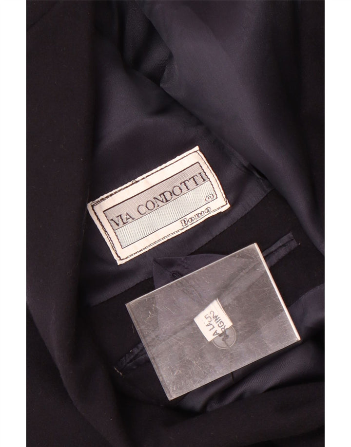 VIA CONDOTTI Chaqueta blazer de 2 botones para hombre IT 52 XL Lana azul marino
